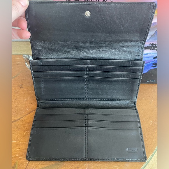 Coach black continental wallet - Picture 2 of 15